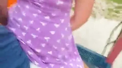 Couple has a quickie in a public place