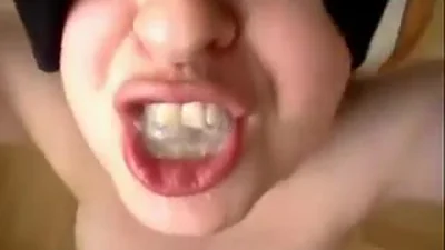 Girl does not want sperm to get into her eye